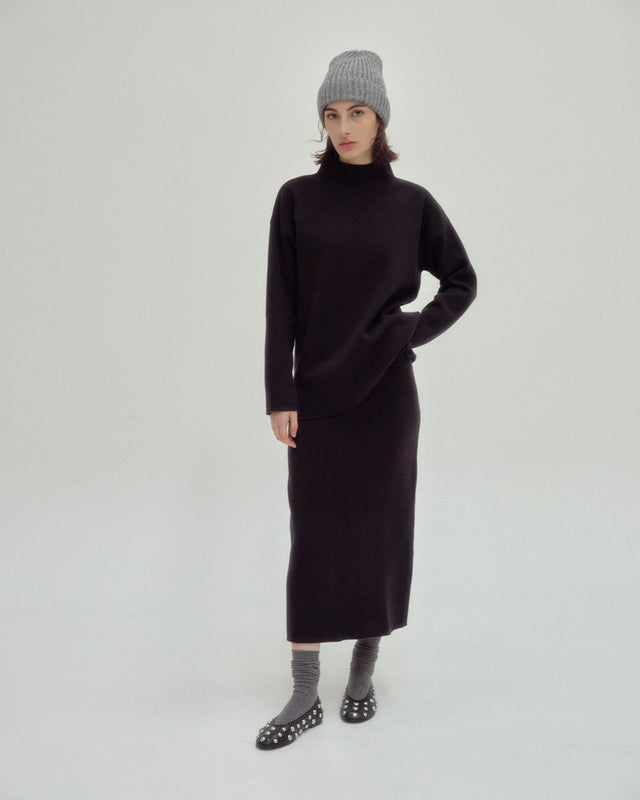 Jersey Manga Larga Cuello Chimenea