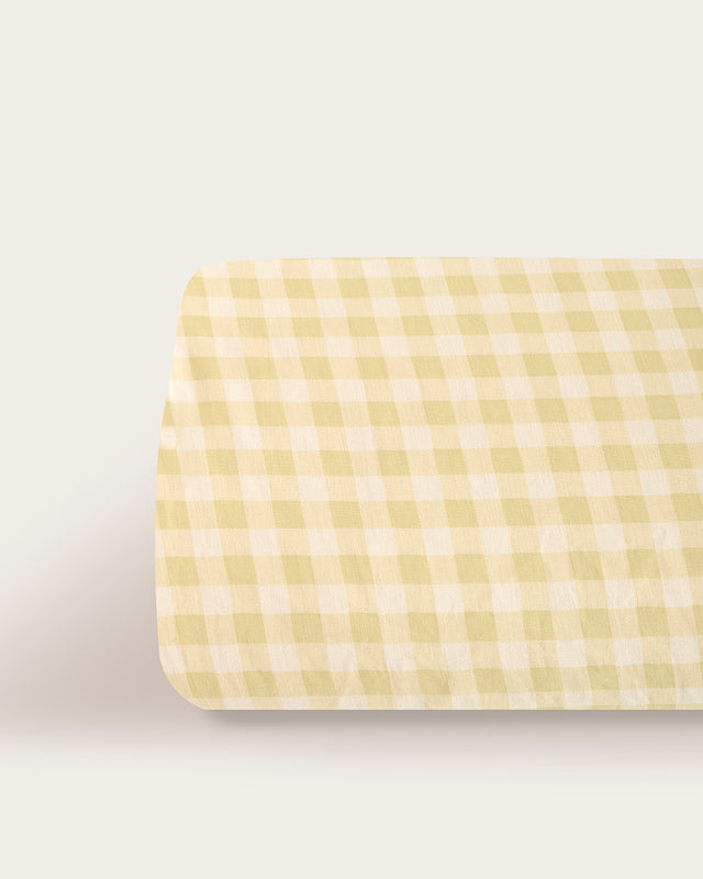 Housse de couette Elia imprimée Coton - 150 fils - Jaune