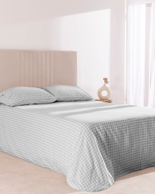 Dúo Nórdico Estampado Elia Algodón - 150 Hilos