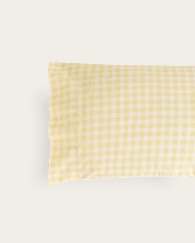 Elia Cotton Pillowcase - 150 Thread Count - Yellow