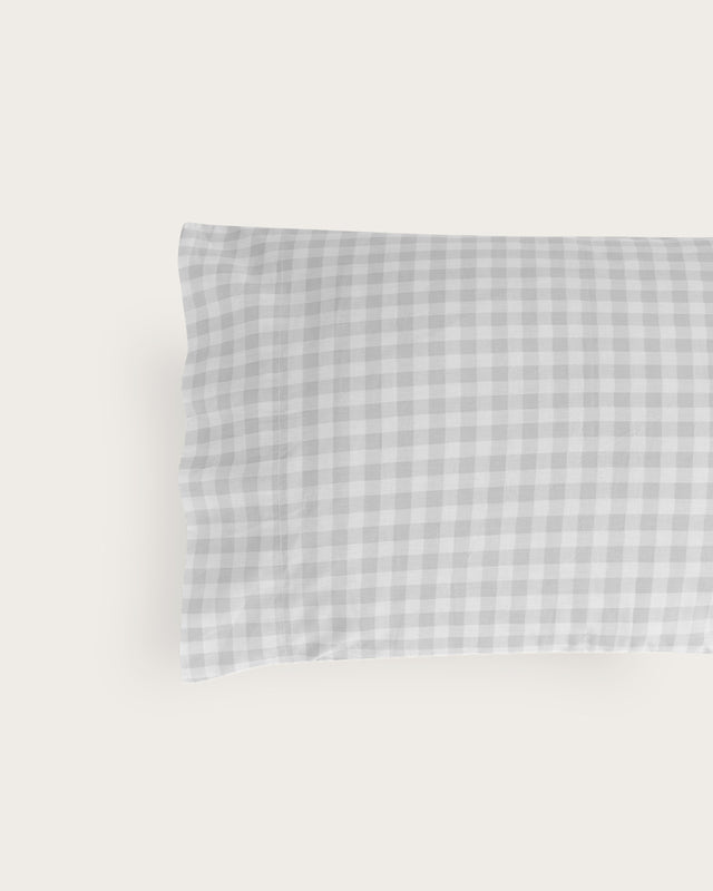 Elia Cotton Pillowcase - 150 Thread Count - Grey