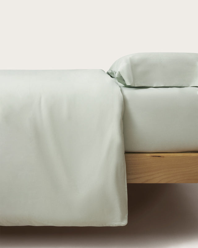 Funda Nórdica Percal - Algodón 180 hilos - Verde Mar