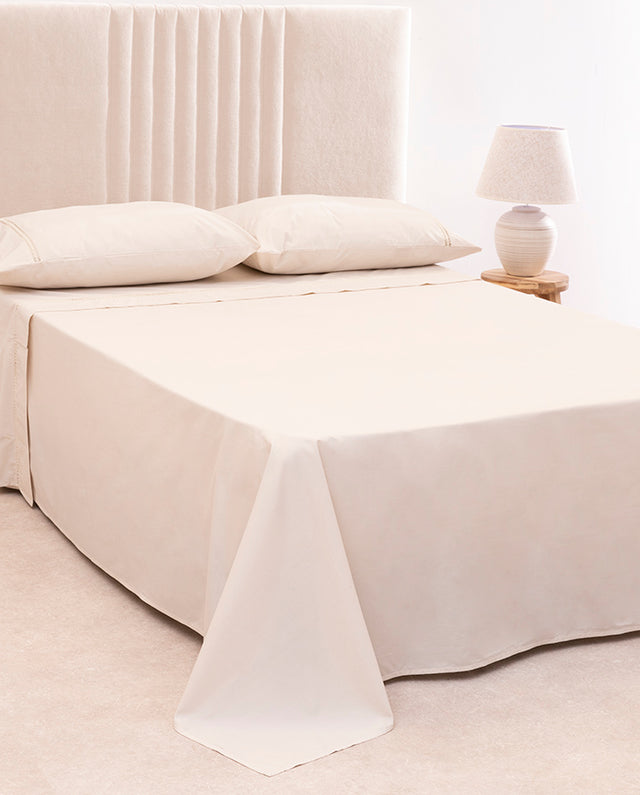 Juego de Sábanas Argos - Algodón 200 hilos - Beige