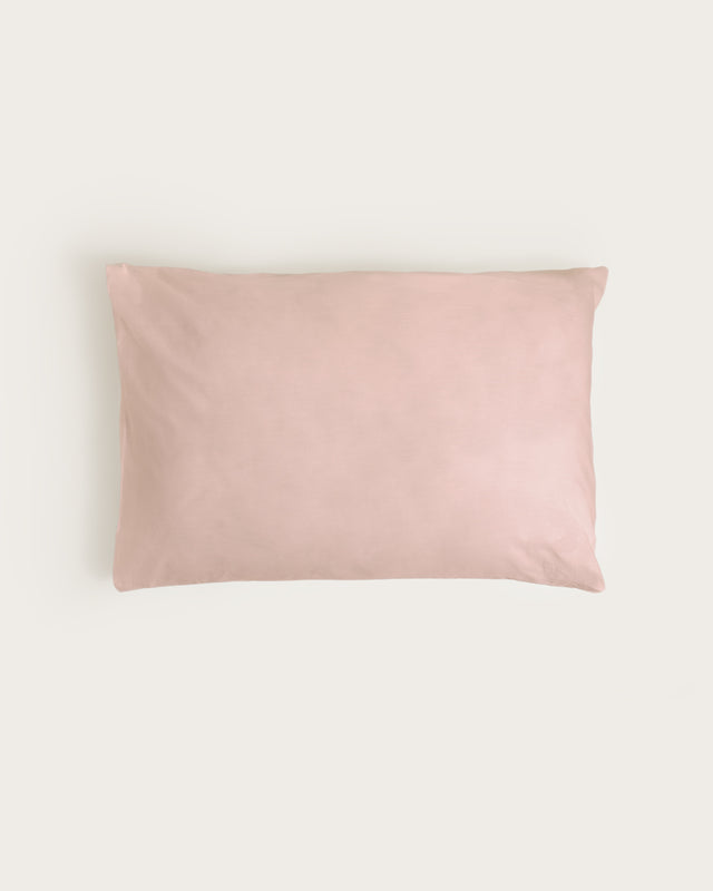 Funda de Almohada Percal - Algodón 180 hilos - Rosa Palo