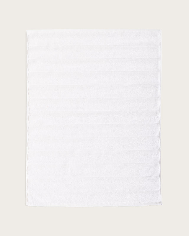 Alfombrilla de Baño Ribs - Algodón 1000 g/m² - Blanco