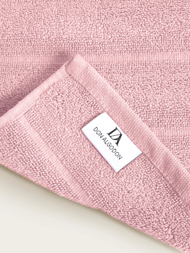 Tapis de bain Ribs - 100 % coton 1000 g/m² - Rose Craie