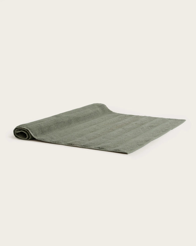 Tapis de bain Ribs - 100 % coton 1000 g/m² - Vert