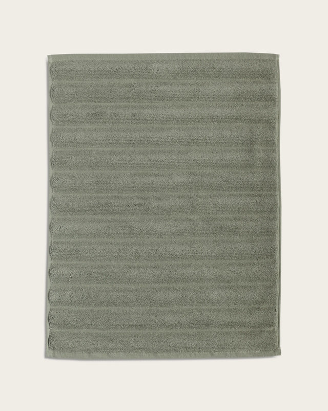 Tapis de bain Ribs - 100 % coton 1000 g/m² - Vert