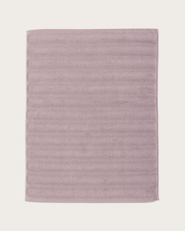 Alfombrilla de Baño Ribs - Algodón 1000 g/m² - Malva