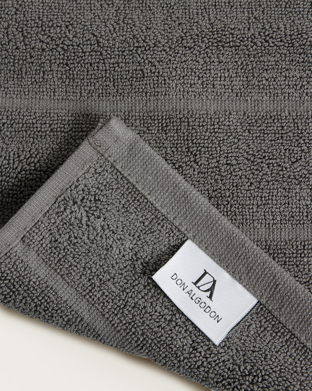 Alfombrilla de Baño Ribs - Algodón 1000 g/m² - Gris