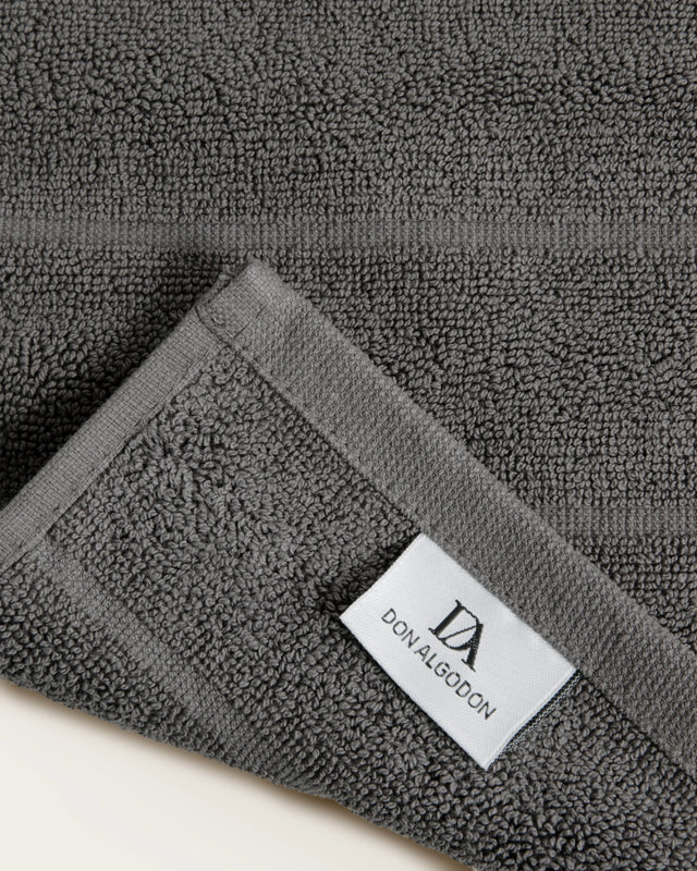 Tapis de Bain Ribs - Coton 1000 g/m² - Gris