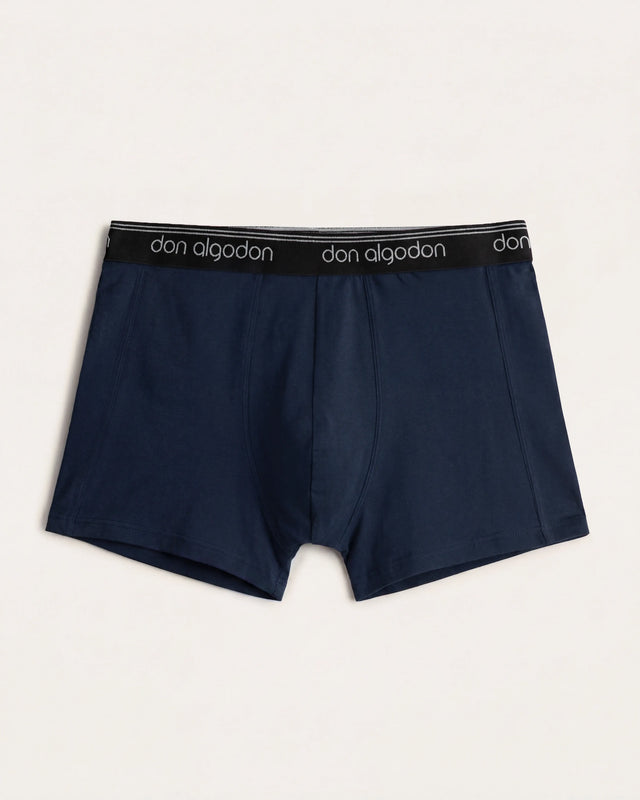 Caleçon Boxer Classique - Coton - Marine/Vert