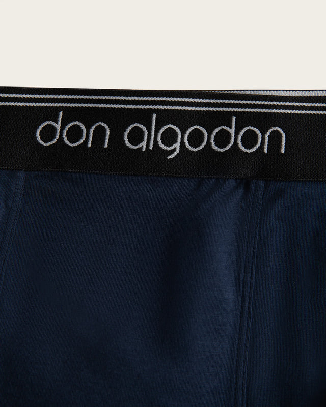 Caleçon Boxer Classique - Coton - Marine/Vert