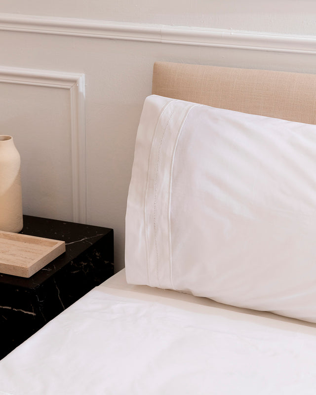 Juego de Sábanas Deva - Algodón 200 hilos - Blanco