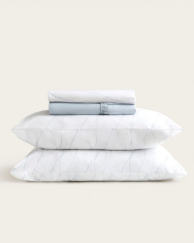 Senda Printed Sheet Set - 150 Thread Count Cotton - Blue