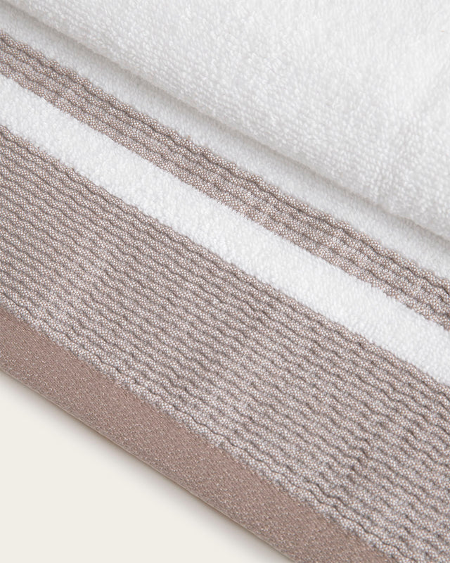 Juego de Toallas Jacquard Sophie - Algodón 550 g/m² - Piedra