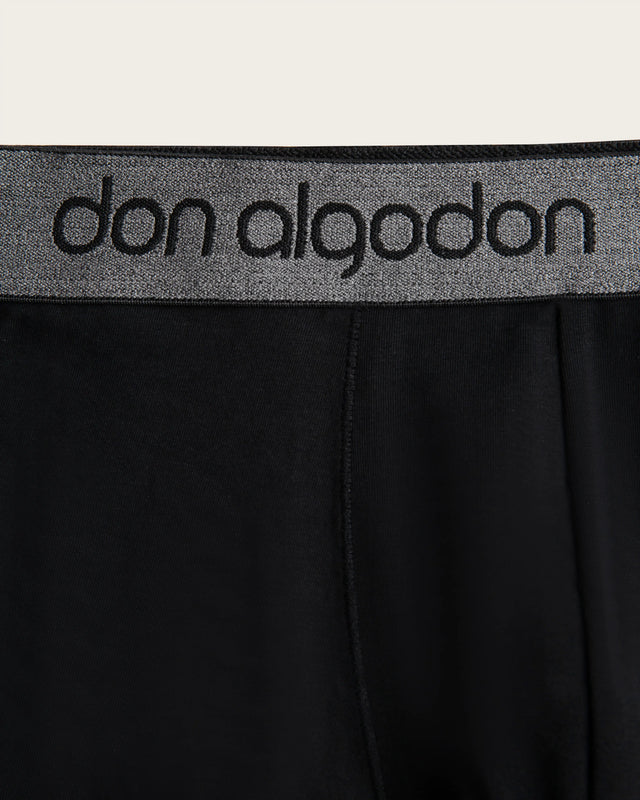 Caleçon Boxer Imprimé Rayures - Coton - Noir/Verdâtre