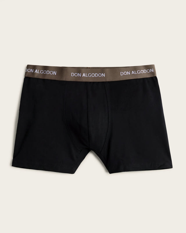 Boxer Briefs Washed Effect - Cotton - Royal Blue/Beige