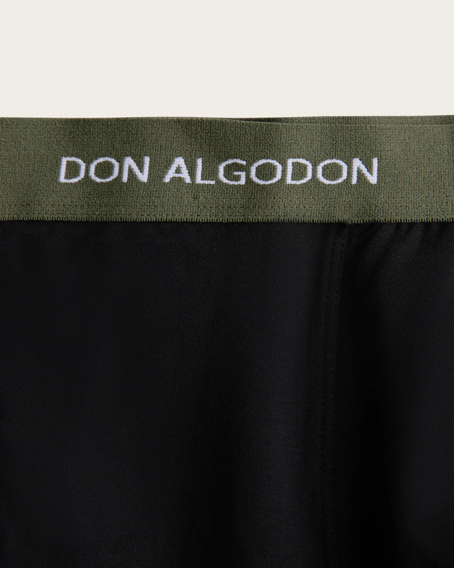 Powder-Effect Boxer Briefs - Cotton - Green/Maroon