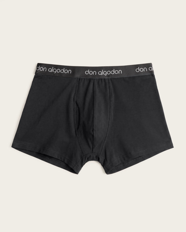 Basic Boxer Brief - Cotton - Black/Anthracite