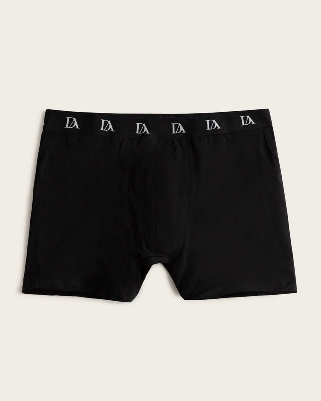 Boomerang Geometric Print Boxer Briefs - Cotton - Black/Green