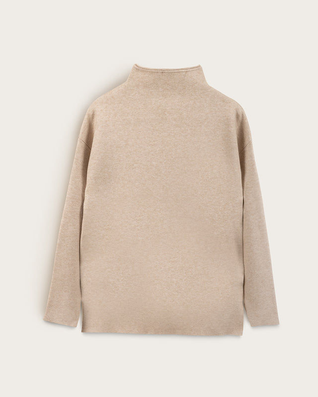 Jersey Manga Larga Cuello Chimenea