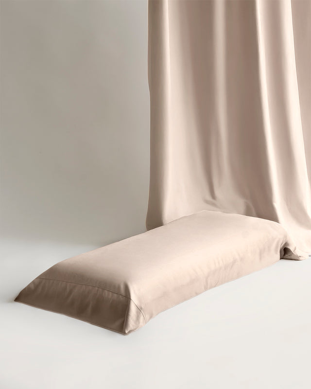 Juego de Sábanas Seda de Bambú - Beige