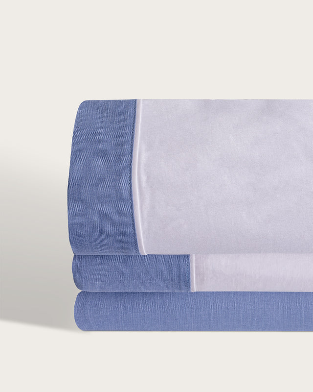 Juego de Sábanas Oxford Algodón - 150 Hilos