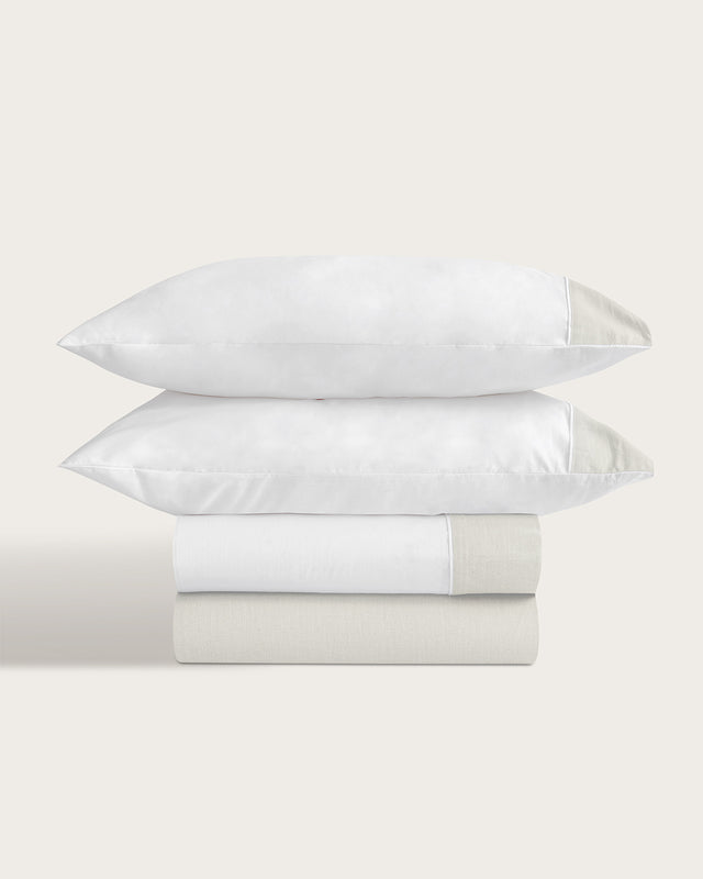 Juego de Sábanas Oxford Algodón - 150 Hilos