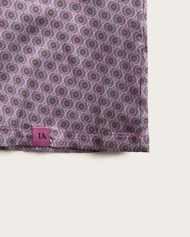 Camisón Tirantes Mujer Geométrico - Malva