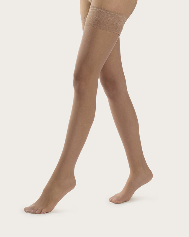 Media Blonda Lycra 17 Deniers - 2 Pares