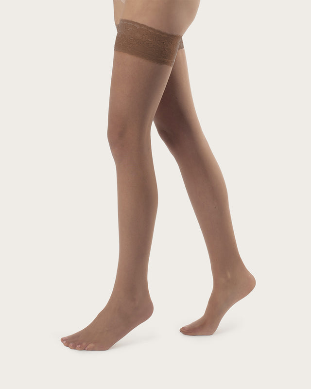 Media Blonda Lycra 17 Deniers - 2 Pares