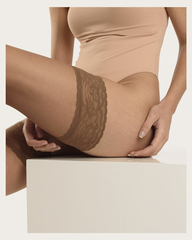 Media Blonda Lycra 17 Deniers - 2 Pares