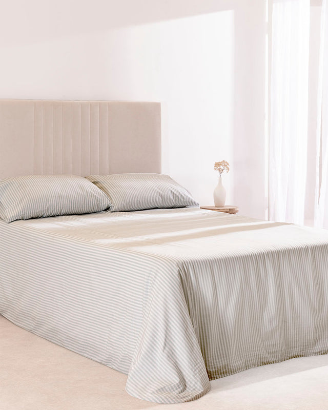 Dúo Nórdico Estampado Olena Algodón - 150 Hilos