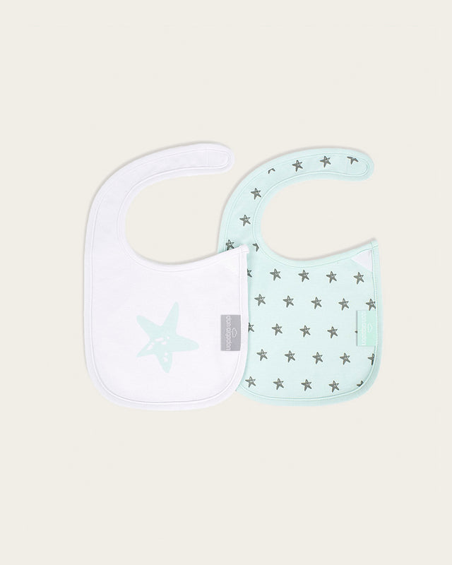 Pack 2 Baberos Estrellas - Verde