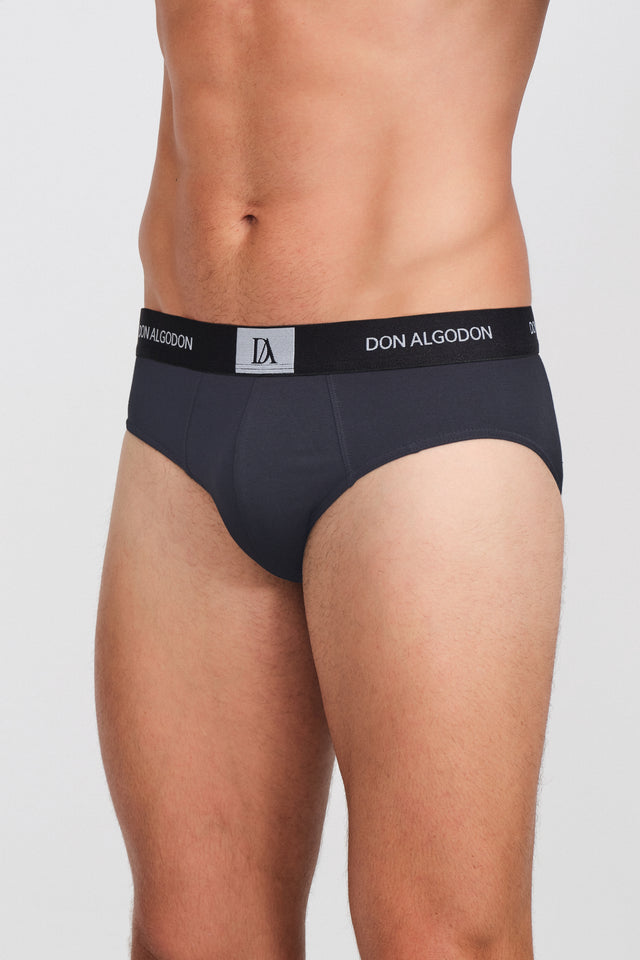 Calzoncillo Slip Básico Hombre Algodón - Pack 2