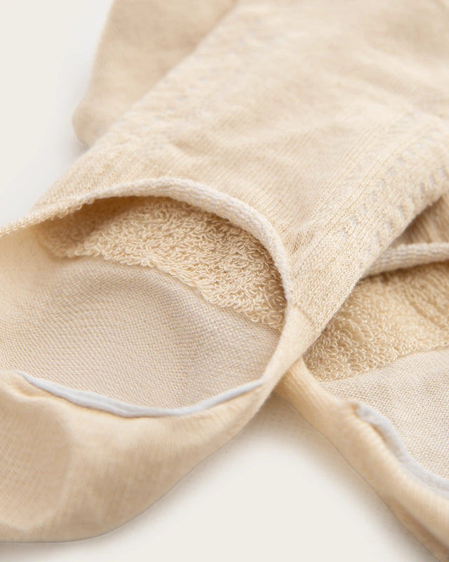 Par Calcetines Pinkie Hombre - Beige
