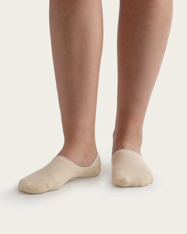 Par Calcetines Pinkie Mujer - Beige