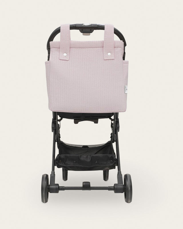 Bolso Carro Bebé Nido de Abeja - Rosa