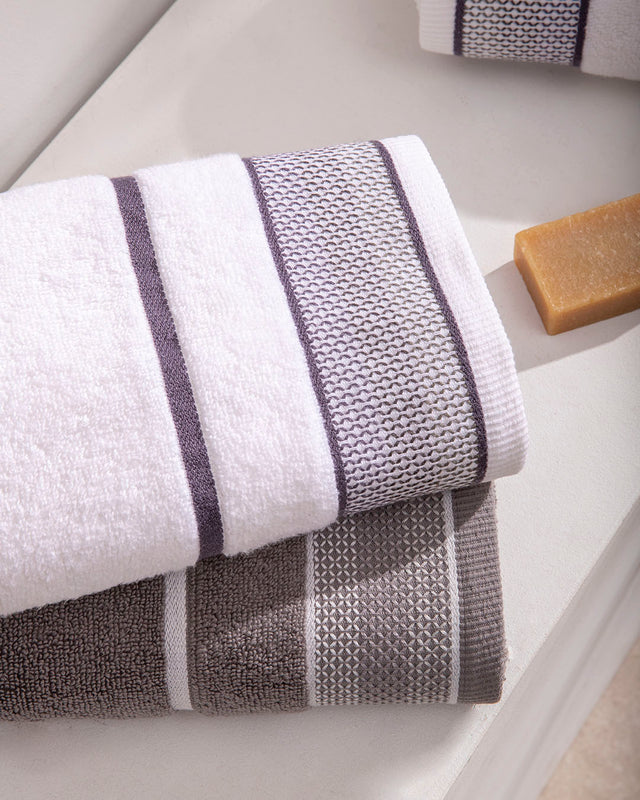 Juego de Toallas Jacquard Aret Algodón - 450 gr/m²