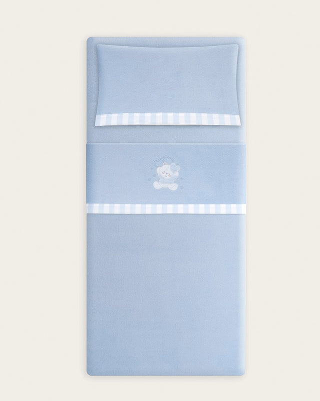 Juego de Sábanas para Bebé Oso- Azul