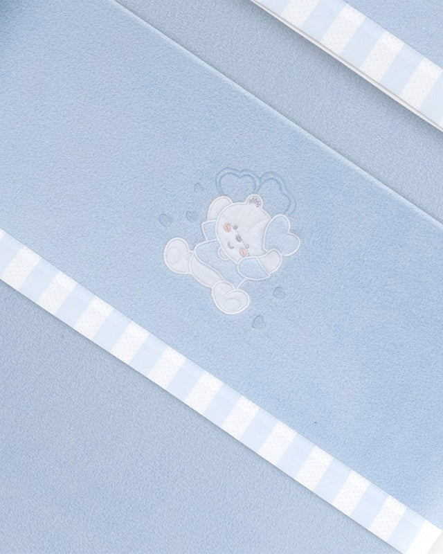 Juego de Sábanas para Bebé Oso- Azul