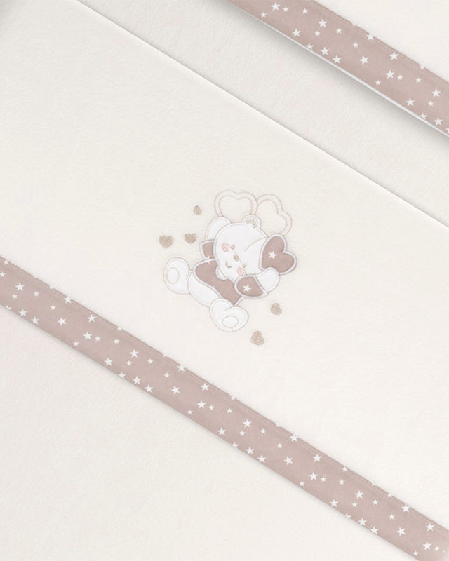 Juego de Sábanas para Bebé Oso - Beige