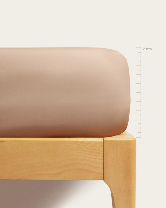Percale Fitted Sheet - 180 Thread Count Cotton - Rose Pink