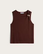 Top Tirante Ancho Mujer Noémie - Marrón