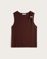 Top Tirante Ancho Mujer Noémie - Marrón