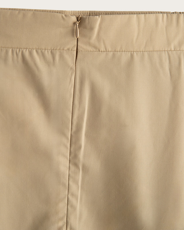 Falda Larga Mujer Flowy - Camel