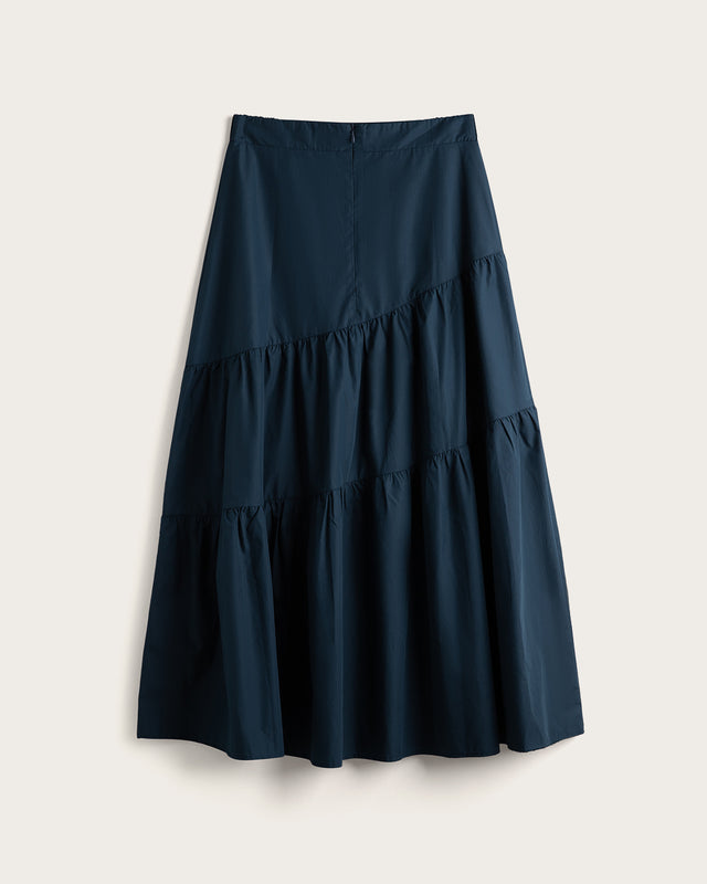 Falda Larga Mujer Flowy - Marino