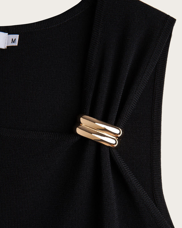 Top Tirante Ancho Mujer Noémie - Negro