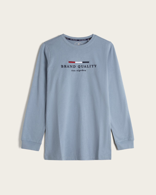 Camiseta Bordada Algodón